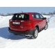 Защита заднего бампера уголки 60 мм ТСС для Toyota RAV4 2013-2015
