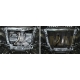 Защита картера и КПП Автоброня для 2,0/2,4/2,5 АКПП сталь 2 мм с вырезом под глушитель для Toyota RAV4 2006-2019