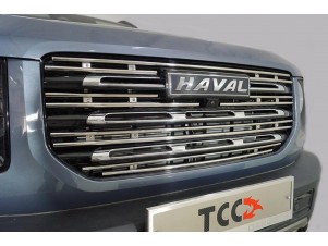 Решетка радиатора 12 мм для Haval Dargo 2.0 2022 – н.в. HAVDAR22-14