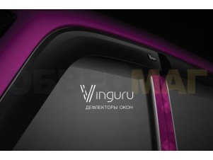Дефлекторы окон Vinguru 4 штуки для Skoda Octavia A7 № AFV55713